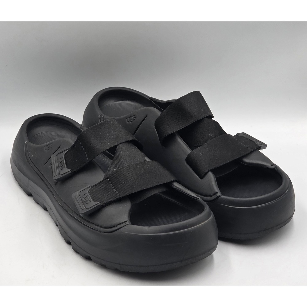 UGG Stratus Sandals 1152686 Women's 11 Black EVA Lightweight Slip OnStrappy